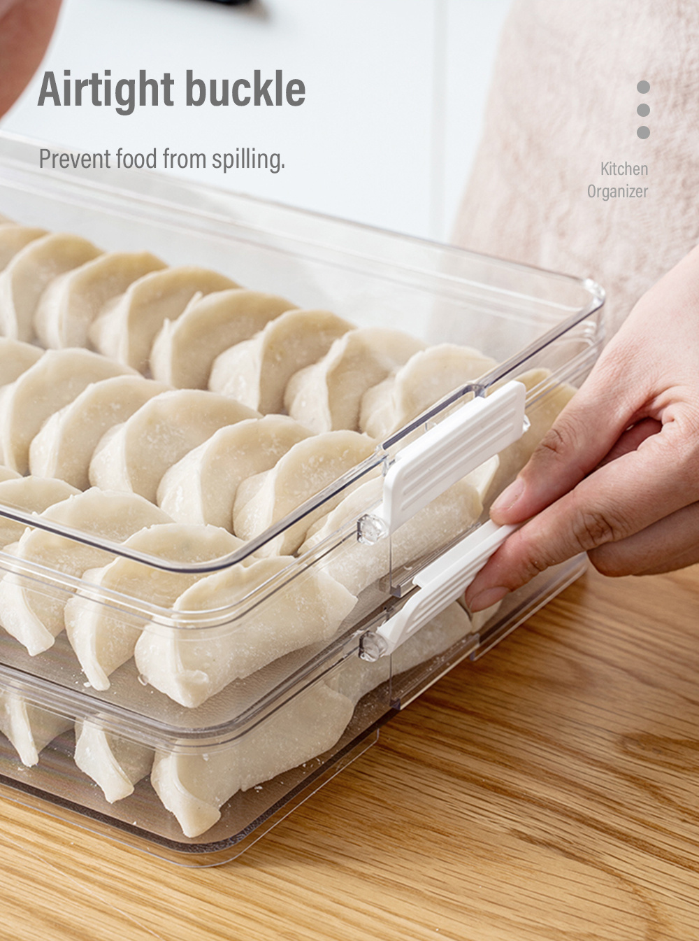 Multi-purpose Stackable Fridge Egg Organizer-3